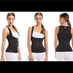 Women’s waist trainer belt with camisole vest